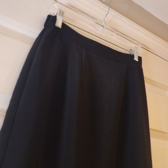 Positive Attitude black zip back maxi skirt with side slit size 12 - Picture 2 of 6